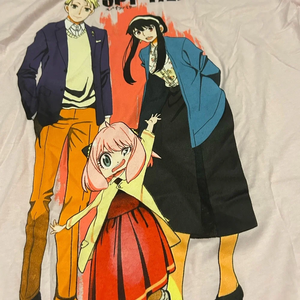 Spy x Family Mens Pink Graphic T-Shirt